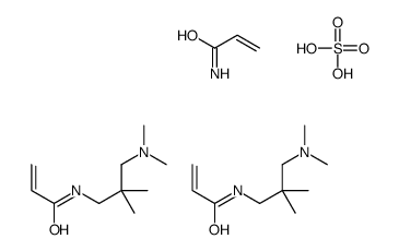 N-[3-(dimethylamino)-2,2-dimethylpropyl]prop-2-enamide,prop-2-enamide,sulfuric acid Structure