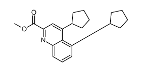 methyl 4,5-dicyclopentylquinoline-2-carboxylate结构式