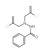 N,N-bis(2-chloroprop-2-enyl)benzohydrazide structure