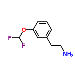 2-[3-(Difluoromethoxy)phenyl]ethanamine结构式