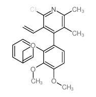 2-chloro-4-(3,4-dimethoxy-2-phenylmethoxy-phenyl)-3-ethenyl-5,6-dimethyl-pyridine Structure