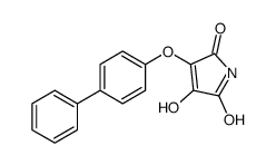 3-[(1,1'-Biphenyl)-4-yloxy]-4-hydroxy-1H-pyrrole-2,5-dione结构式