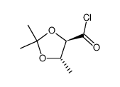 1,3-Dioxolane-4-carbonyl chloride, 2,2,5-trimethyl-, (4R-trans)- (9CI)结构式