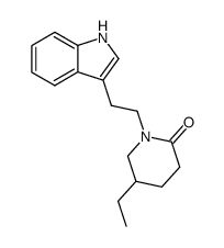 ((1H-indolyl-3)-2 ethylene)-1 ethyl-5 piperidone-2结构式