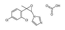 1-[3-(2,4-dichlorophenyl)-3-methyloxiran-2-yl]imidazole,nitric acid Structure