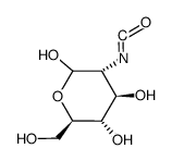 2-deoxy-D-glucos-2-yl isocyanate Structure