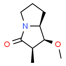 3H-Pyrrolizin-3-one,hexahydro-1-methoxy-2-methyl-,(1S,2R,7aS)-(9CI) Structure