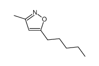 Isoxazole, 3-methyl-5-pentyl- (9CI) Structure