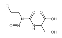 Serine, N-((2-chloroethyl)nitrosocarbamoyl)-, L- structure