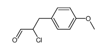2-chloro-3-(4-methoxyphenyl)propanal Structure