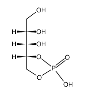 L-O1,O2-hydroxyphosphoryl-ribitol Structure