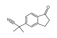 1H-Indene-5-acetonitrile,2,3-dihydro--alpha-,-alpha--dimethyl-1-oxo-(9CI) Structure