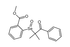 methyl 2-((2-methyl-1-oxo-1-phenylpropan-2-yl)seleninyl)benzoate Structure