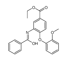 ethyl 3-benzamido-4-(2-methoxyphenoxy)benzoate结构式