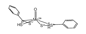 (η3-dithiobenzoato-SCS')oxo(trithioperoxybenzoato-S,S'S'')molybdenum(IV)结构式