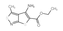 ETHYL 4-AMINO-3-METHYLTHIENO[2,3-C]ISOTHIAZOLE-5-CARBOXYLATE Structure