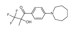 1-[4-(azepan-1-yl)phenyl]-2-trifluoromethyl-2-hydroxypropan-1-one结构式