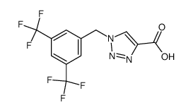 1-(3,5-bis-trifluoromethyl-benzyl)-1H-[1,2,3]triazole-4-carboxylic acid结构式