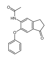 N-(1-Oxo-6-phenoxy-5-indanyl)-acetamide结构式
