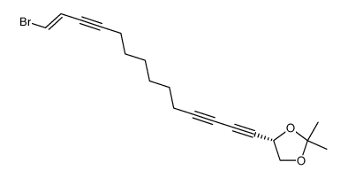 (15E)-1,2-isopropylidenedioxy-16-bromohexadec-15-ene-3,5,13-triyne Structure