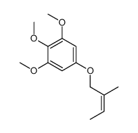 1,2,3-trimethoxy-5-(2-methylbut-2-enoxy)benzene Structure