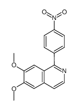 6,7-dimethoxy-1-(4-nitrophenyl)isoquinoline Structure