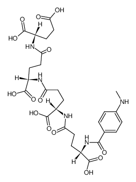 (3S,8S,13S,18S)-1-(4-(methylamino)phenyl)-1,6,11,16-tetraoxo-2,7,12,17-tetraazaicosane-3,8,13,18,20-pentacarboxylic acid Structure