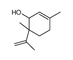 3,6-dimethyl-6-prop-1-en-2-ylcyclohex-2-en-1-ol Structure