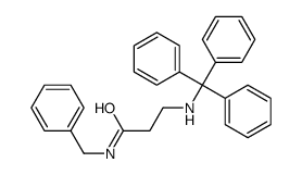 N-benzyl-3-(tritylamino)propanamide结构式