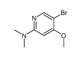 (5-bromo-4-methoxy-pyridin-2-yl)dimethylamine Structure