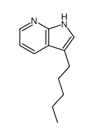 3-pentyl-1H-pyrrolo[2,3-b]pyridine结构式