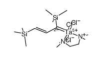 [(Me3SiCH=CHC(SiMe3))TaCl3(tetramethylethylenediamine)] Structure