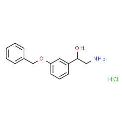 2-AMINO-1-(3-BENZYLOXYPHENYL)ETHANOL HYDROCHLORIDE Structure