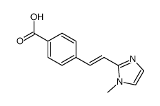 4-[2-(1-methylimidazol-2-yl)ethenyl]benzoic acid结构式