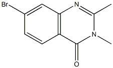 7-bromo-2,3-dimethyl-4(3H)-Quinazolinone结构式
