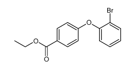 ethyl 4-(2-bromophenoxy)benzoate结构式