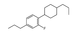 2-fluoro-4-propyl-1-(4-propylcyclohexyl)benzene结构式