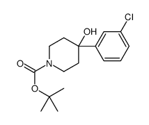 1-N-BOC-4-(3-CHLOROPHENYL)-4-HYDROXYPIPERIDINE structure