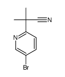 2-(5-bromopyridin-2-yl)-2-methylpropanenitrile structure