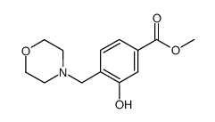 3-hydroxy-4-morpholin-4-ylmethylbenzoic acid methyl ester Structure