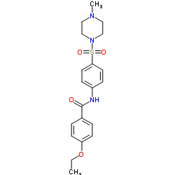 4-Ethoxy-N-{4-[(4-methyl-1-piperazinyl)sulfonyl]phenyl}benzamide结构式