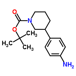 1-Boc-3-(4-Aminophenyl)piperidine structure