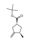 cis-3-Methyl-4-methylencyclopentancarbonsaeure-tert-butylester结构式