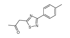 1-[3-(4-methylphenyl)-1,2,4-thiadiazol-5-yl]propan-2-one Structure