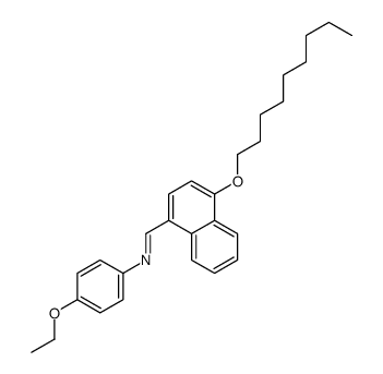 N-(4-ethoxyphenyl)-1-(4-nonoxynaphthalen-1-yl)methanimine结构式