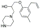 1-(2-ALLYL-4-METHYL-PHENOXY)-3-PIPERAZIN-1-YL-PROPAN-2-OL Structure