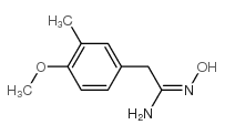 n-hydroxy-2-(4-methoxy-3-methyl-phenyl)-acetamidine structure