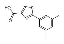 2-(3,5-dimethylphenyl)-1,3-thiazole-4-carboxylic acid结构式