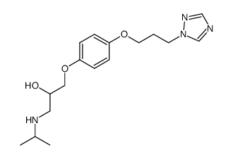 1-Isopropylamino-3-[4-(3-[1,2,4]triazol-1-yl-propoxy)-phenoxy]-propan-2-ol Structure