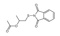 1-(1,3-dioxoisoindol-2-yl)sulfanylpropan-2-yl acetate结构式